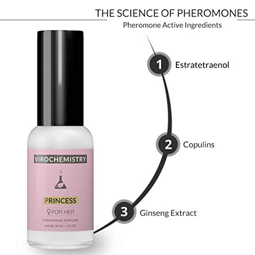 Pheromones For Women (Princess) - Елегантен Спрей за тяло с аромат на органично сверхсильной сила (1 fl. Спрей Oz) (Феромони човешкото сортове за привличане на мъже)
