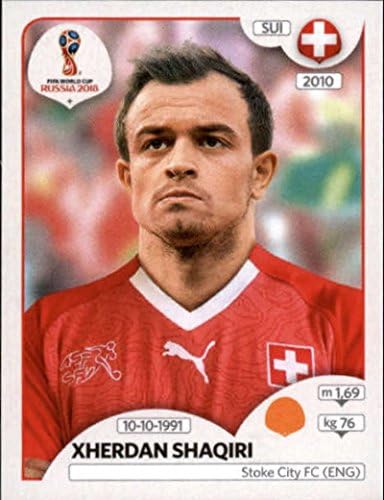 Етикети световното Първенство Панини 2018 Русия 385 Джердан Шакири Швейцария Футболна стикер