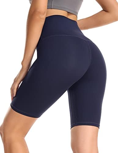 Дамски къси панталони за йога YUNOGA с висока талия - 6 / 8 Спортни Спортни шорти Байкерские