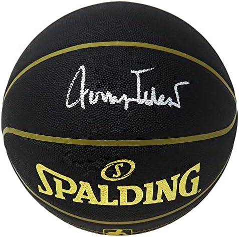 Джери Уест Подписа Spalding Elevation Black NBA Basketball - Баскетболни Топки с Автографи