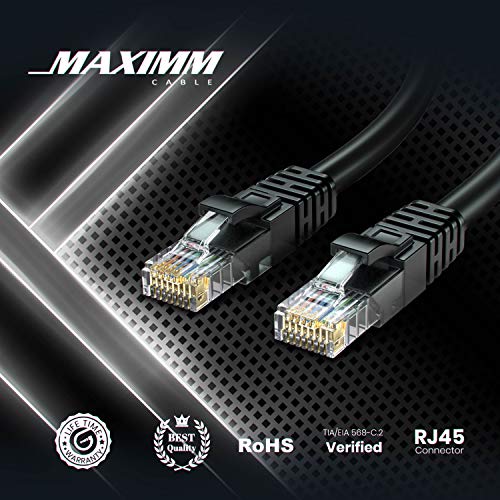 Ethernet кабел Maximm Cat 6 2 Метра, (6 бр) Cat6 Кабел, кабел за локална мрежа, интернет-кабел и мрежов кабел - UTP (Многоцветен)