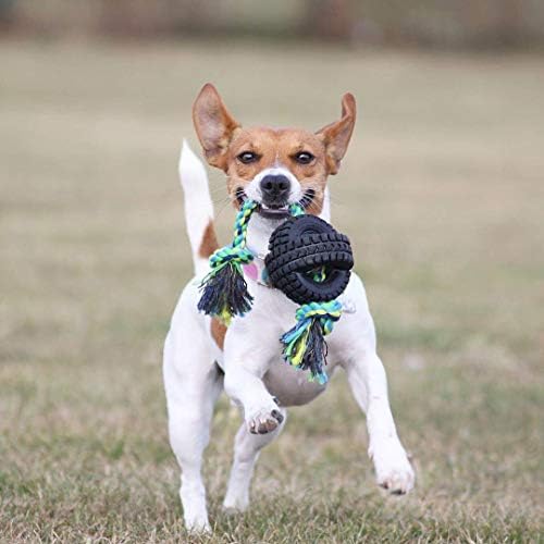 Играчки за кучета с топки за домашни любимци Qwerks X-Tire - Интерактивна играчка за Дъвчене Звънете - Средна