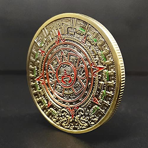 Спот Възпоменателна Монета Мексико Маите Aztk Point, Paint Dragon Възпоменателна Монета Глава на Външната търговия Айде Колекция CoinCoin Възпоменателна Монета