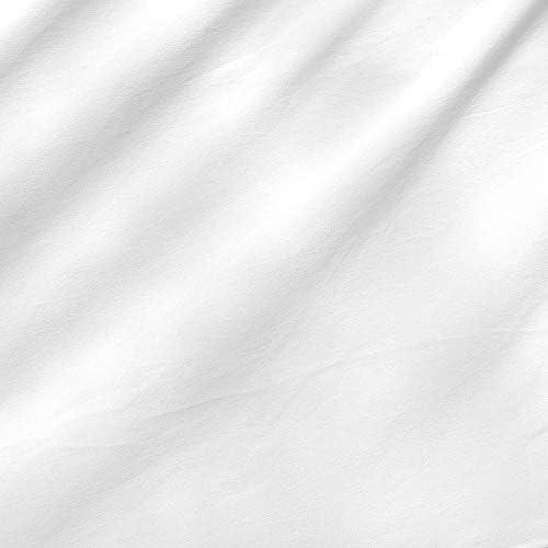 Плат Тънък Бял Памучен Морава плат с Ширина 58/60 инча (150 см) - Дължина от 2 ярд - 70 гориво Лека морава памучен