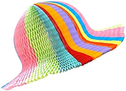 GALPADA 15 бр. Цветни Преливащи се цветове Шапки Вечерни САМ Сувенири, Оригами Шапка Ваза Тип S Мобилни Шапки От Слънцето Случайни /Хартиени Сгъваеми