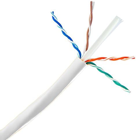 Ethernet кабел ACCL 1000ft основа cat6a UTP, 10 Гигабайта, 500 Mhz, 23 AWG, Макара, Бял, 1 бр