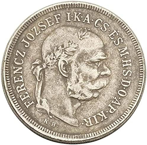 Европейска Сребърна Монета Унгарски Сребърен долар 1900 5 Короните Сребърна Монета Йосиф I Възпоменателна Сребърна