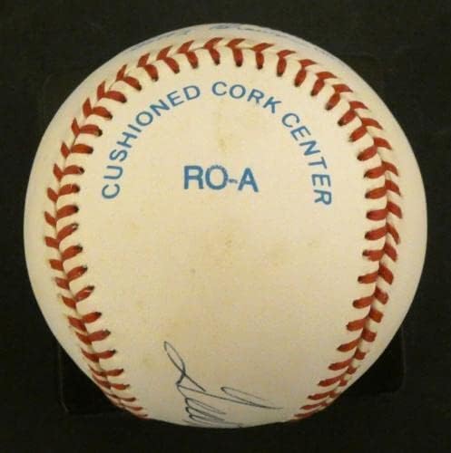 Тед Уилямс КОПИТО е подписал Официален договор с AL Baseball - Бейзболни топки с автографи