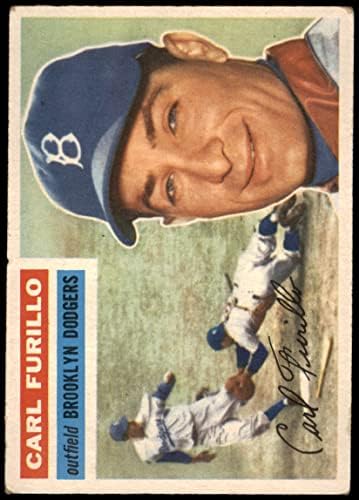 1956 Topps # 190 Карл Furillo Бруклин Доджърс (Бейзбол карта) GD+ Доджърс