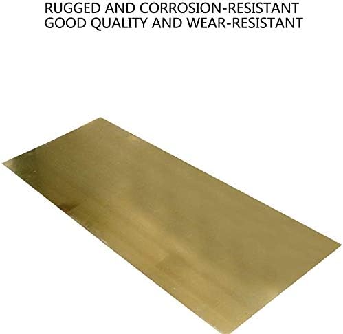 Суровини от латунного лист NIANXINN Percision Metals, 0,8x200x300 мм, лист чиста мед 1x100x100 мм (размер: 1x100x100