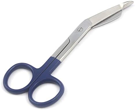 Ножици за бинтове OdontoMed2011® (Сини) Lister - Химикалки с цветен покритие, 5,5
