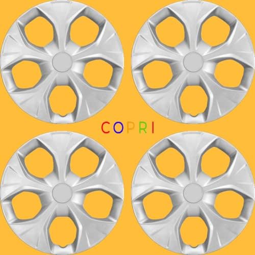 Комплект Copri от 4 Джанти Накладки 14-Инчов Сребрист цвят, Защелкивающихся На Ступицу, подходящ За Kia
