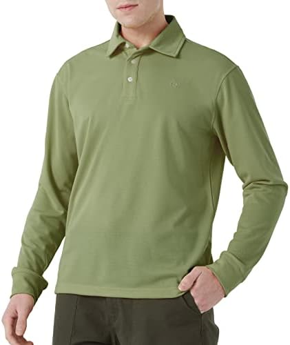 NAVISKIN Мъжка Риза с къси ръкави Performance Риза за Голф UPF 50+ бързо съхнещи Улични Тактически Ризи с дълъг