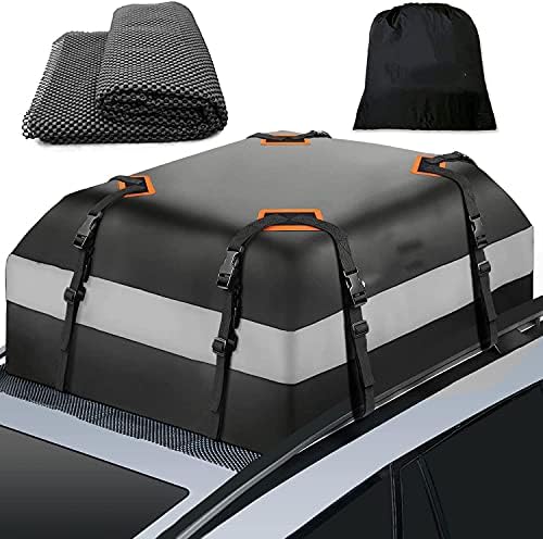 Dliomimt Авто багажник за покрив с светоотражающей ивица, Горна чанта на покрива, 15 Кубични Непромокаеми багажников