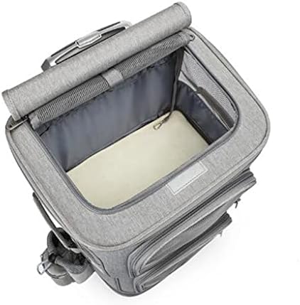 ADKHF Двупластова чанта за количка за домашни любимци, Открит Преносим Телескопична Калъф за сцепление Сгъваема
