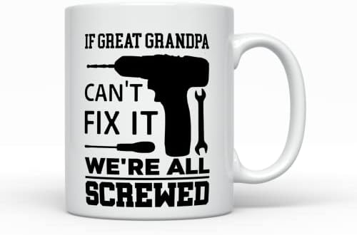 Ако прадедушка не може да оздравее Кафеена чаша, Забавни Идеи за подаръци прабабушке и дядо, за мен, най-Добрият подарък за рожден Ден, Подарък чаша от внук или внучк