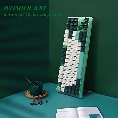Механична клавиатура Womier K87 TKL, жични клавиатура с възможност за гореща замяна, Потребителска детска клавиатура