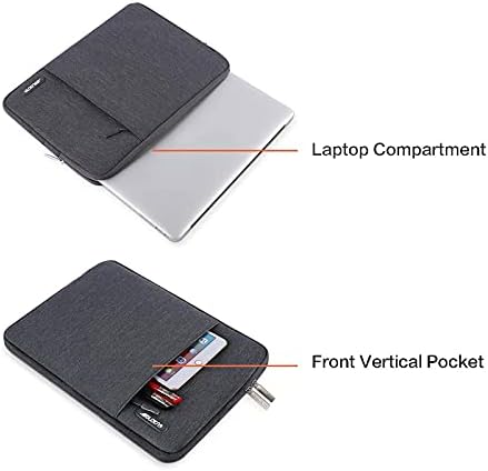 MOSISO е Съвместим с 13-инчов корпус на MacBook Air (A1369 и A1466 по-стари версии на 2010-2017), пластмасово здрав корпус, кожена чанта с вертикален ръкав, капака на клавиатурата и защи
