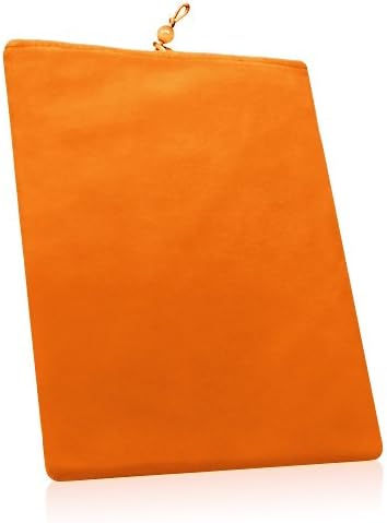 Калъф BoxWave, който е Съвместим с Lilliput UM72 /C (Калъф от BoxWave) - Кадифена торбичка, ръкав от мека велюровой плат с завязками - Ярко-оранжев