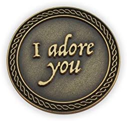 Съраунд Комплект от 3 Монети с израз на романтична любов обичам те, Аз искам да се държат с Теб за цял живот, Джобни Символи на Годишнина от Дата, Любовен подарък за м?