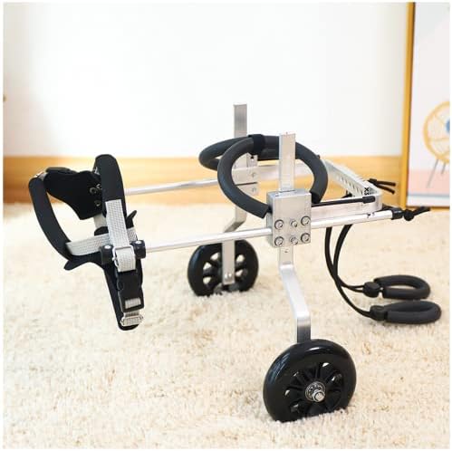 Yacanna Регулируема Количка за кучета и котки, поставка за крака инвалидна количка за задните крака, които да