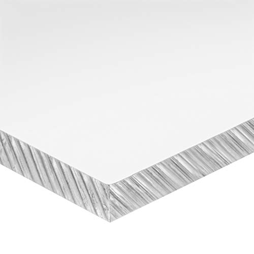 Съраунд мерки и теглилки САЩ - Лят Акрил пластмасов лист PS-CAC-327, височина 1/2 инча, Ширина 6 см, дължина-6