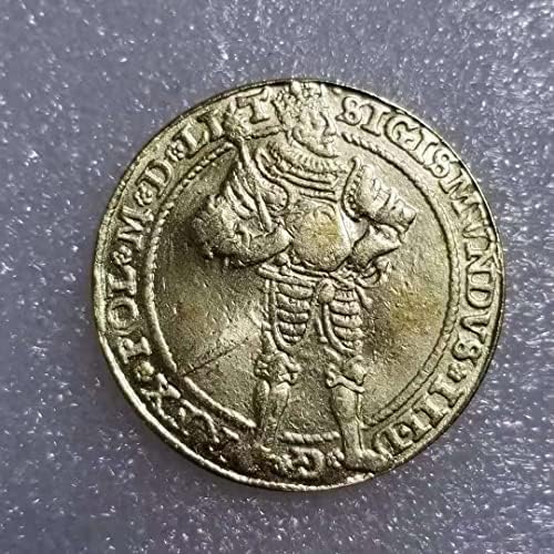 QINGFENG Антикварное Занаят Полска Златна Възпоменателна монета 1394