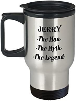 Джери - Човек, Мит, Легенда, Невероятна Кафеена Чаша за Подарък - Пътна Чаша на 14 грама