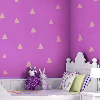 Шаблони в триъгълни грах - Плътен шаблон за детска стая-Добрите винил листа в голям размер за рисуване върху дърво, над платното, на стената и т.н.-Многослоен (S, M, L) | М
