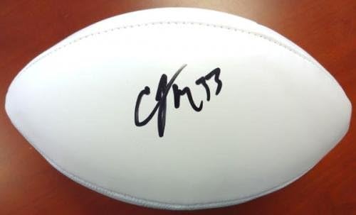 Кристин Майкъл Холографски Футболна Топка с Бяло Лого Seattle Seahawks MCS 81971 - Футболни топки С Автографи