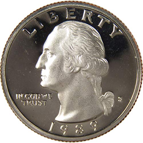 1989 Година, Вашингтонския квартал, Селективни монети на САЩ от 25 цента, са подбрани
