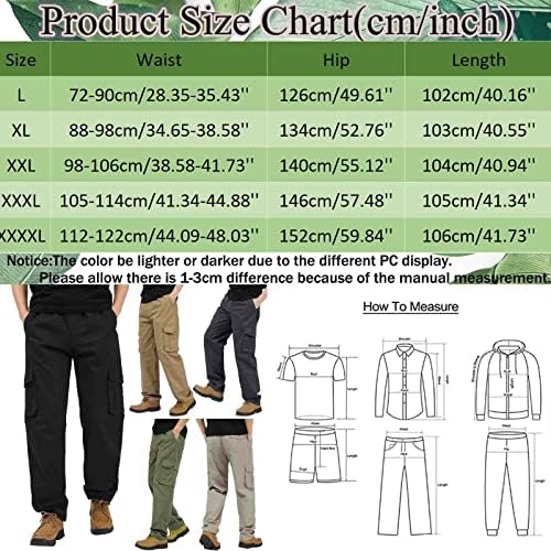 Панталони-карго за Мъже Свободен размери, Широки, Свободни Панталони-Карго в Стил Хип-Хоп, Градинска Дрехи С