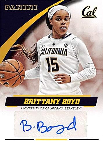 Баскетболно картичка на Бретан Бойд с автограф (Златна мечка Калифорния) 2015 Панини Team Collection #BBCAL - Баскетболни топки колеж с автограф