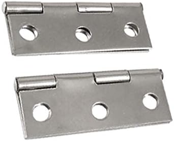 Метална панта X-DREE 1.7 Сребрист цвят за вратите чекмедже на шкафа (Cerniera metallica '1.7' 'Tono argento per porta cassetto 'armadio