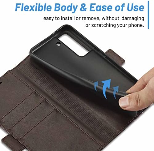 Чанта-портфейл за Samsung Galaxy S23/s23plus/s23ultra, Калъфи за телефони с магнитна закопчалка от изкуствена