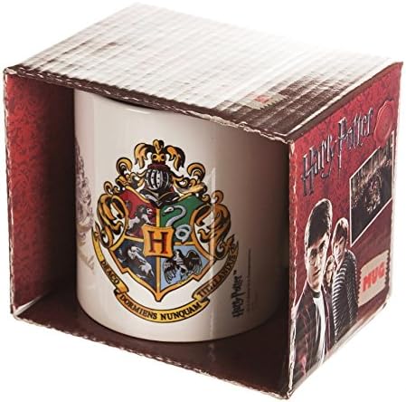 Керамична чаша Хари Потър на Герба на хогуортс - Бяла