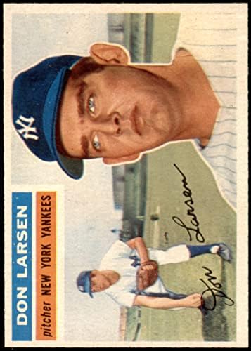 1956 Topps # 332 Дон Ларсен Ню Йорк Янкис (Бейзболна картичка) EX/MT йорк Янкис