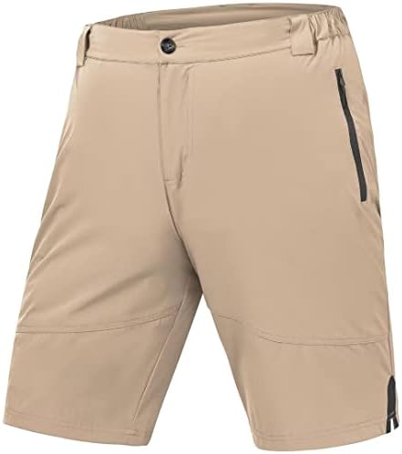 Pdbokew Мъжки къси панталони Ежедневни Леки Туристически Панталони с 4 Джоба с цип