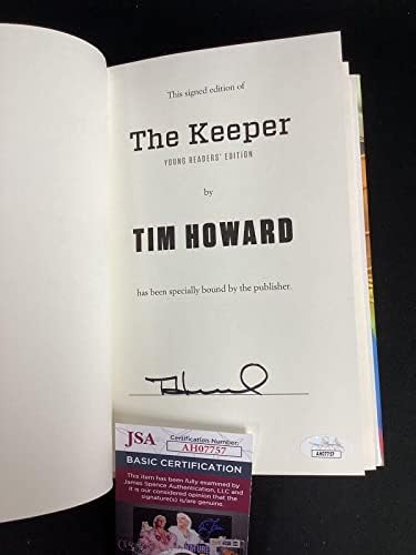 Тим Хауърд Подписа Книга The Goal Keeper Мъжки Soccer Ball USA с Автограф от JSA - Футболни топки С Автографи