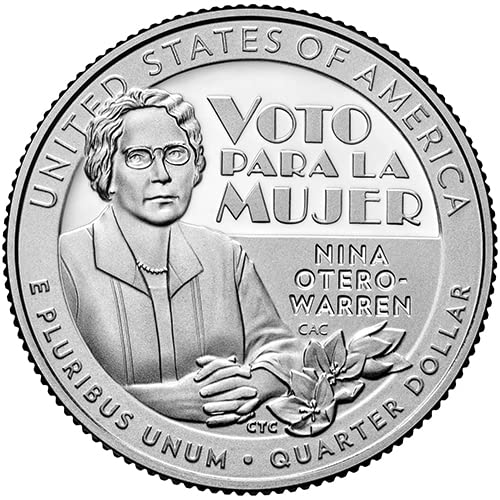 Сребърен Пруф Американската женски Четвърти 2022 година Нина Otero-Warren Quarter Choice, Не Обращающийся Монетен