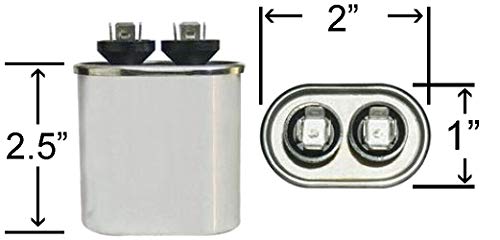 Овална кондензатор ClimaTek - подходящ за Lennox # 22P20 22P2001 | 15 icf MFD 370/440 Волта променлив ток