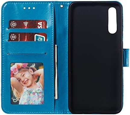 Чанта-портфейл COTDINFORCA Samsung Galaxy A50, Тънък калъф Премиум клас изкуствена кожа с панти капак и отпечатан