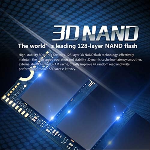 Твърд диск с капацитет 1 TB, скорост на трансфер на данни до 3500 МВ/с M. 2 PCIe Gen3 x4 2280 Интерфейс NVMe Вътрешен твърд диск с технологията 3D NAND NVMe PC SSD (1 TB)