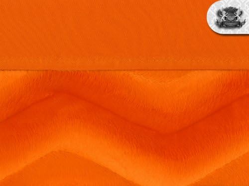 Плат Velboa Wave orange от изкуствена кожа двор