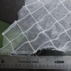 Бяла 49-инчов лека коприна тъкани от органза Pintuck