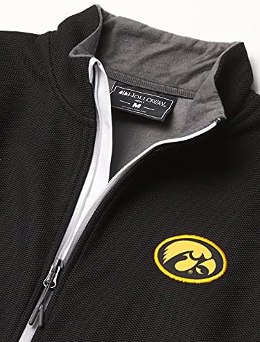 Яке Ouray Sportswear NCAA Iowa Hawkeyes Invert Яке, Малка, Черно-бяла