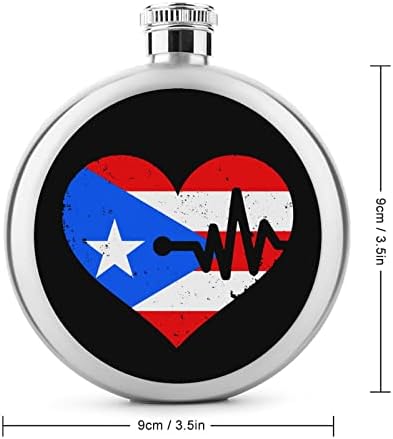 Пуерто Рико Сърцебиене Ликерная Фляжка на 5 Грама От Неръждаема Стомана Запечатани Преносима Бутилка Вино Фляжка