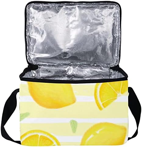 Дамски Чанта за обяд GUEROTKR, Кутия за Обяд за мъже, Дамски Кутия за Обяд, Безшевни лимон, плодов жълто модел