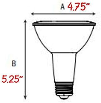corslighting Сменяеми Лампи с нажежаема Жичка 15 W LED PAR38 Външна Номинална Прожекторная лампа 5000K Еквивалент