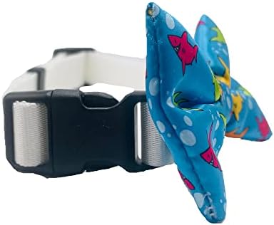 Сладки вратовръзки-пеперуди за кучета Акули - 2 x 4, Висококачествени Вратовръзки-пеперуди за кучета - Необичайна